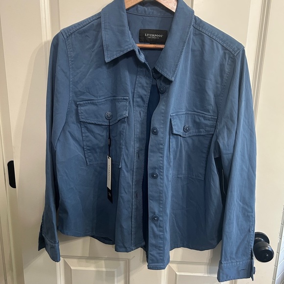 NWT Liverpool Utility Shirt Jacket size L. Like Alex Mill’s cult jacket. - Picture 1 of 11